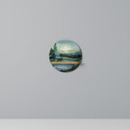 FOREST SUNSET Prateleira Redonda Decorativa em Efeito Carvalho