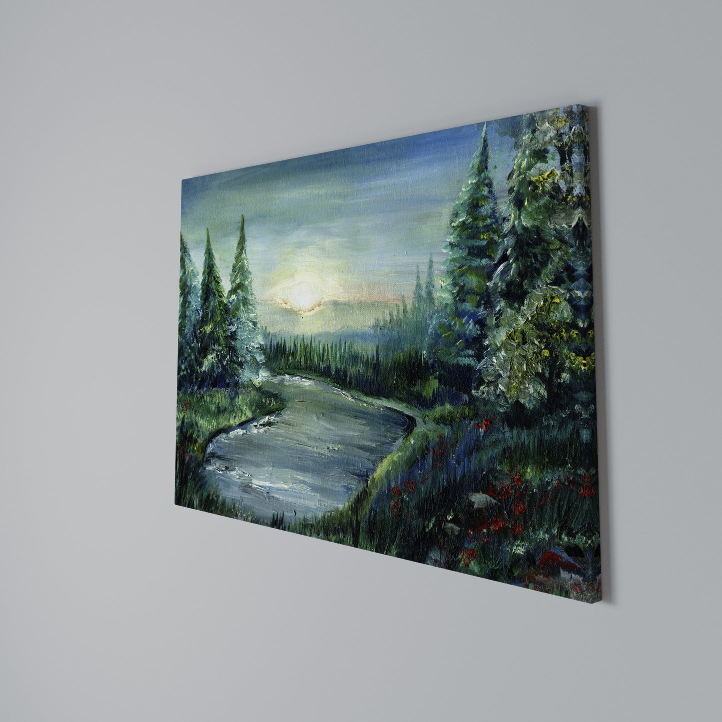 FOREST SUNSET Horizontal Canvas Print