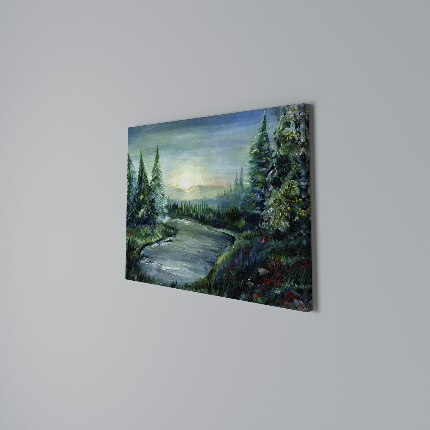 FOREST SUNSET Horizontal Canvas Print