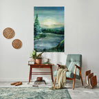 FOREST SUNSET Poster Vertical Autocolante