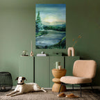 FOREST SUNSET Poster Vertical Autocolante