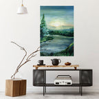 FOREST SUNSET Poster Vertical Autocolante