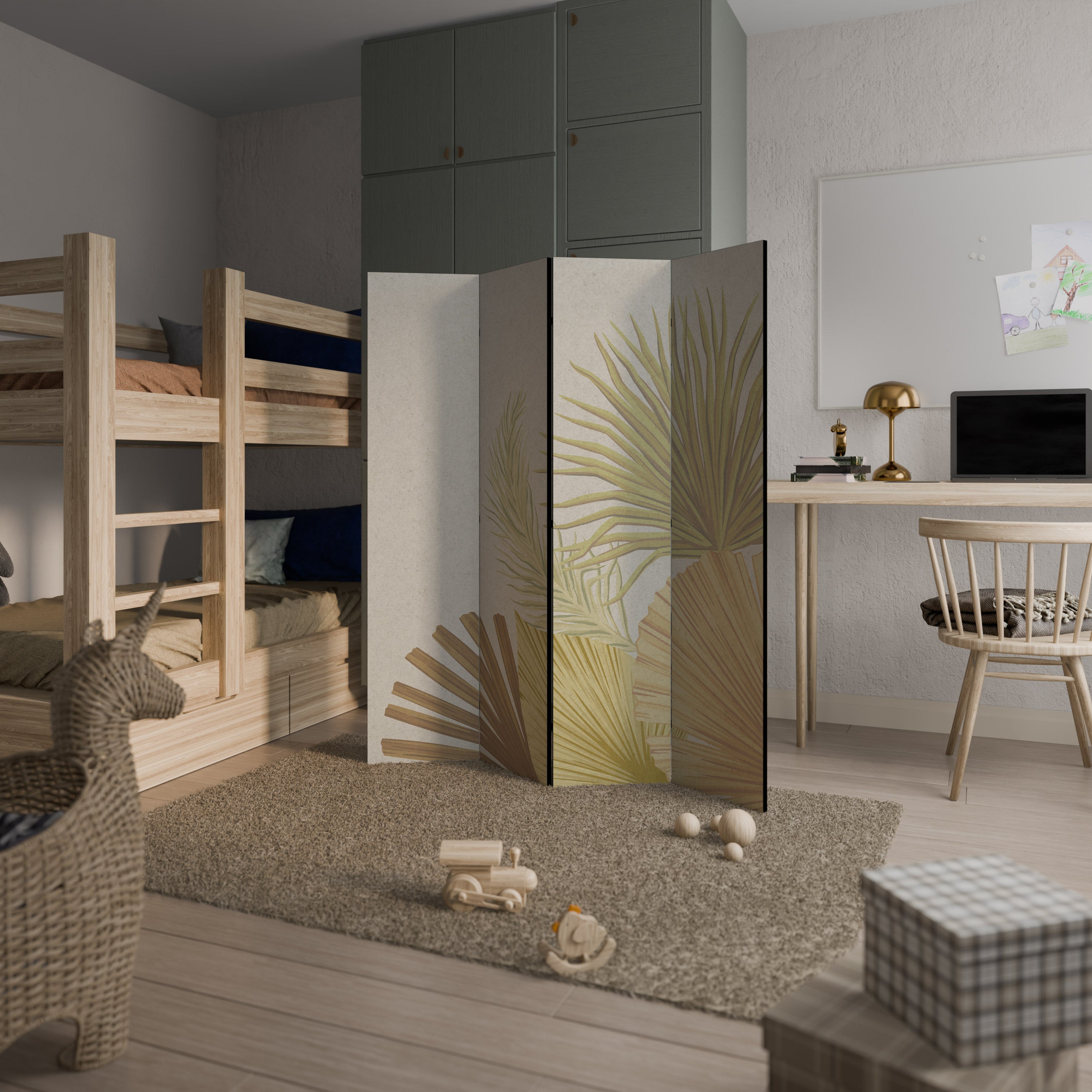 TROPICAL OUTBREAK 4-Panel Room Divider