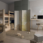 TROPICAL OUTBREAK Biombo Decorativo de 4 Painéis