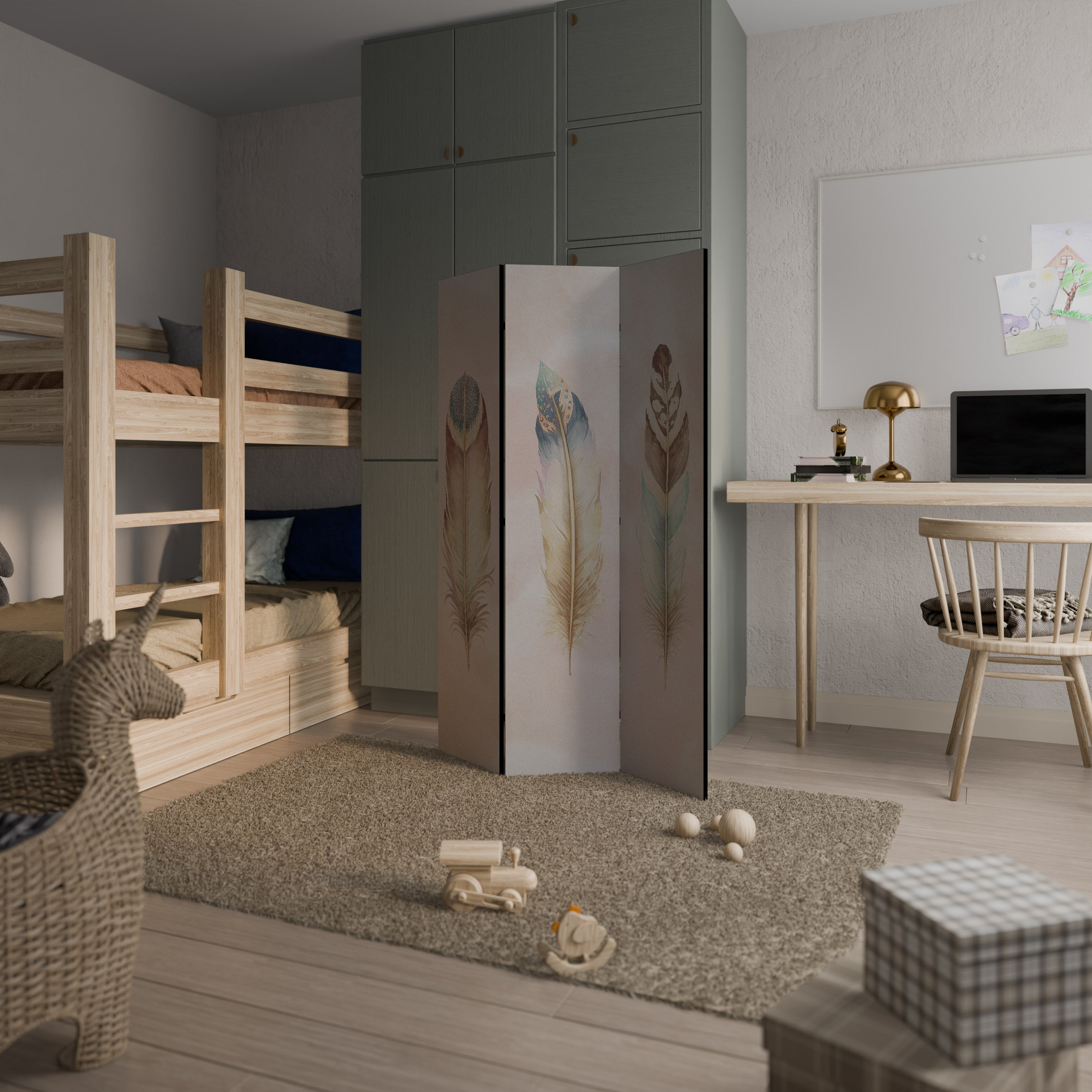 THE DELIQUESCE 3-Panel Room Divider