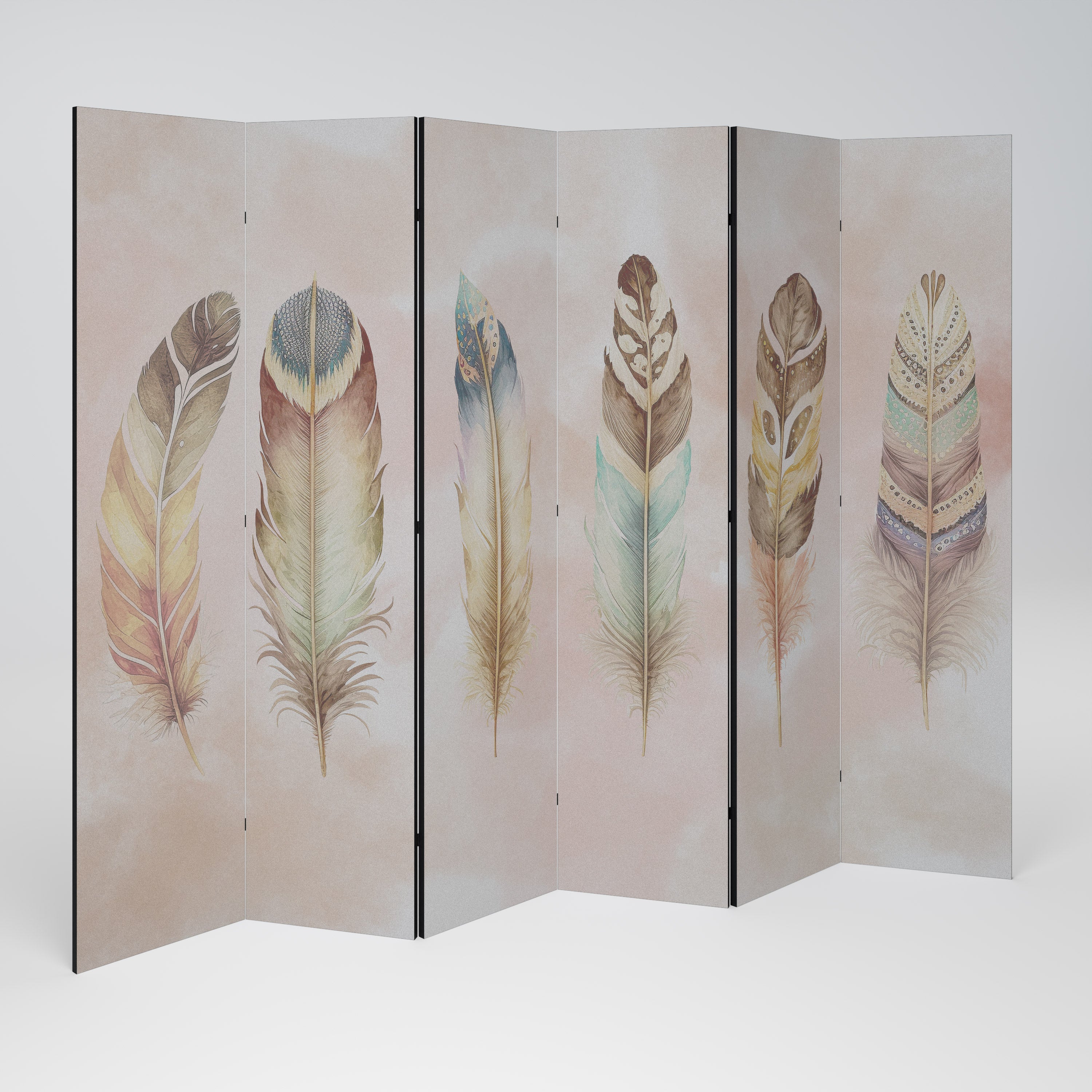 THE DELIQUESCE Decorative 6-Panel Room Divider