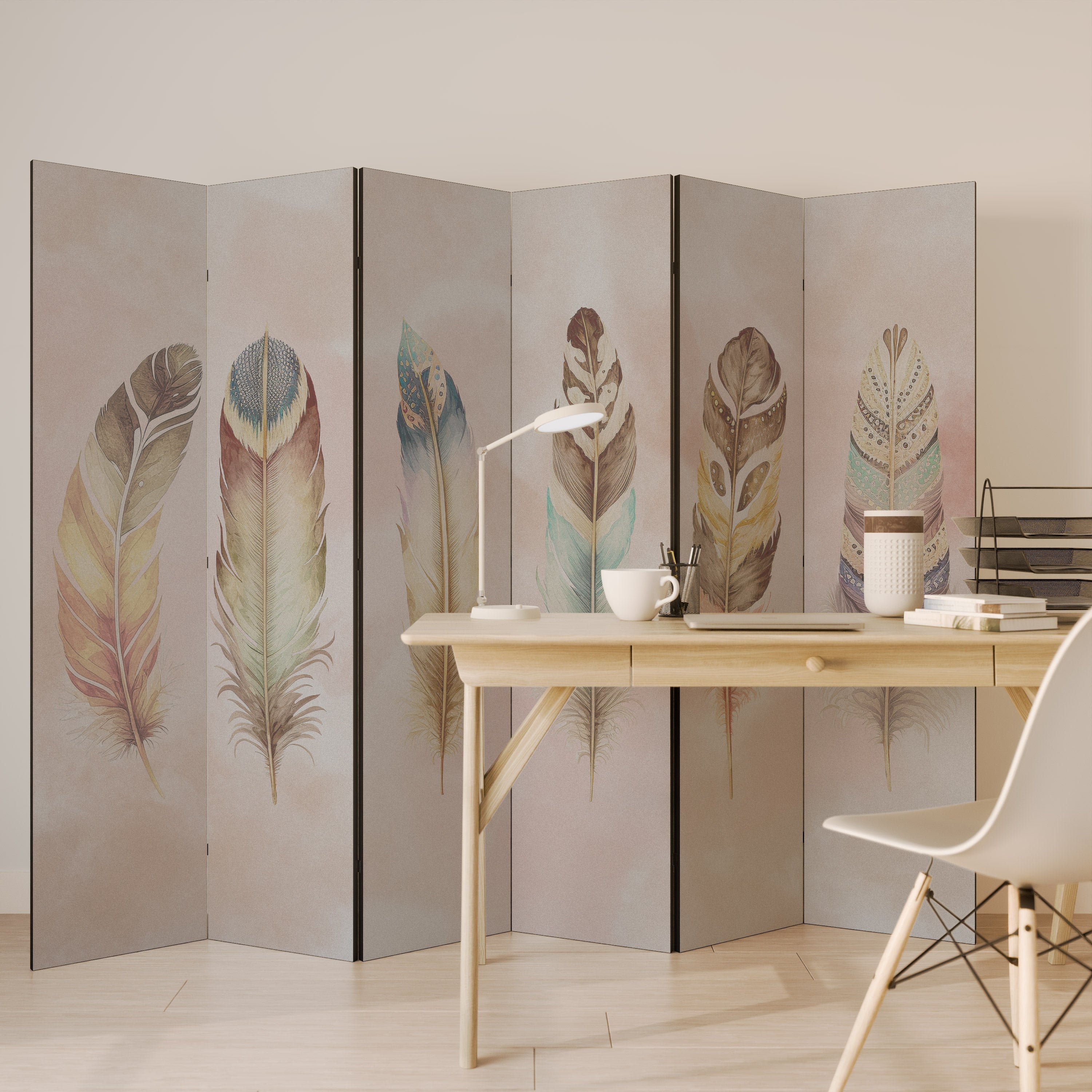 THE DELIQUESCE Decorative 6-Panel Room Divider
