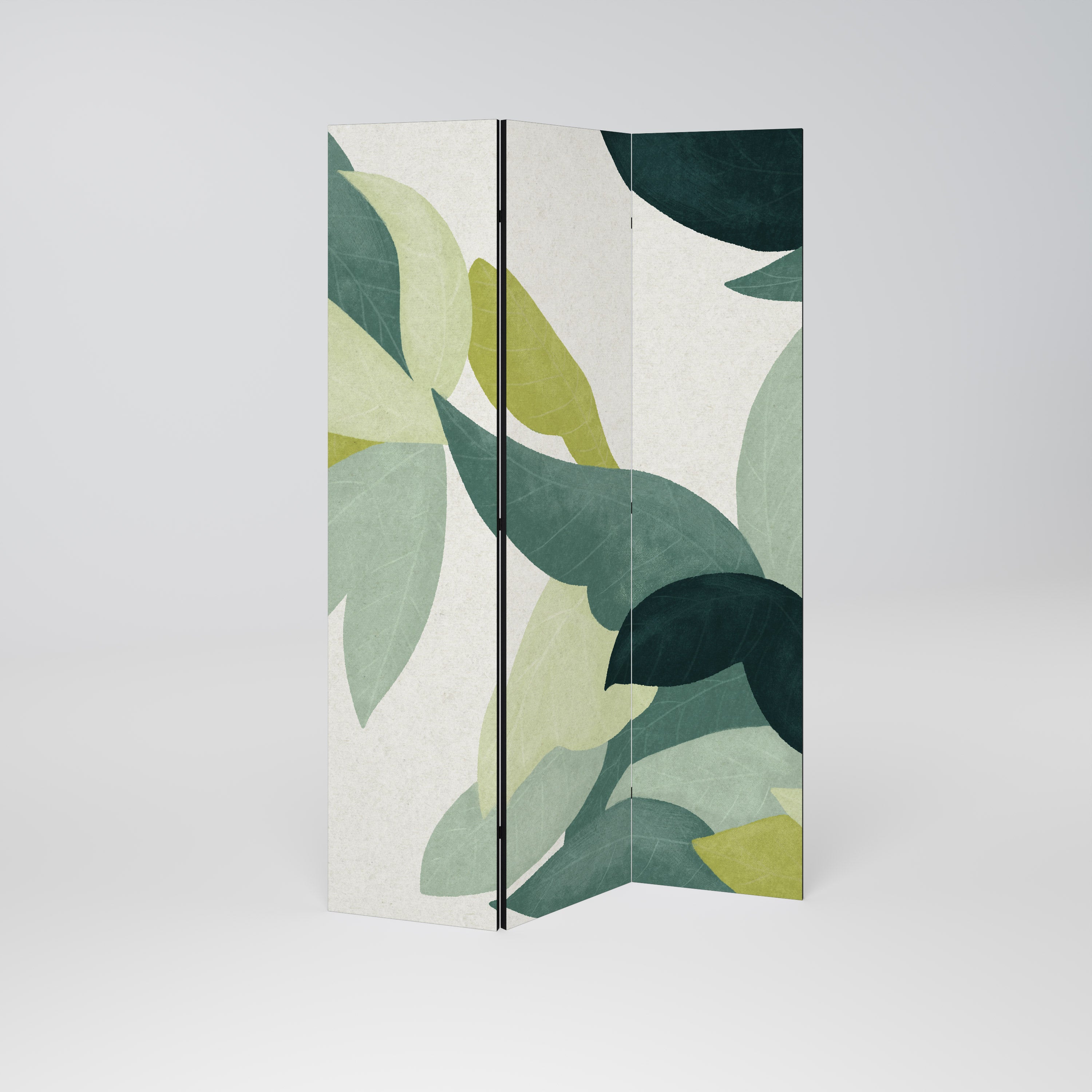 LEAFY VIBRATION 3-Panel Room Divider
