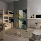 LEAFY VIBRATION Biombo Decorativo de 3 Painéis