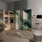 LEAFY VIBRATION Biombo Decorativo de 5 Painéis