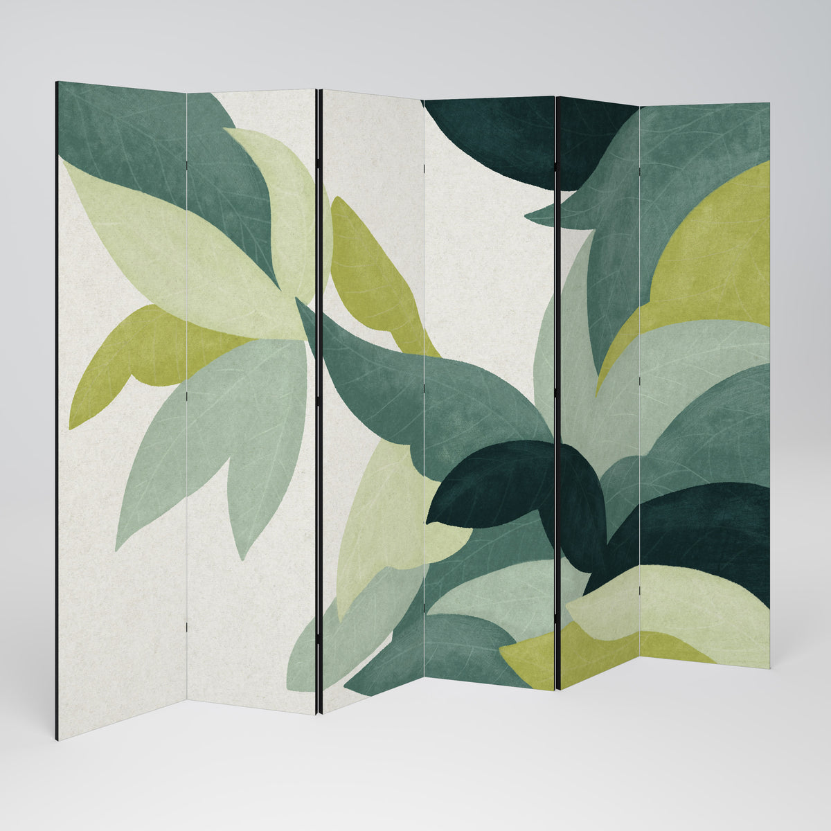 LEAFY VIBRATION Biombo de 6 Painéis