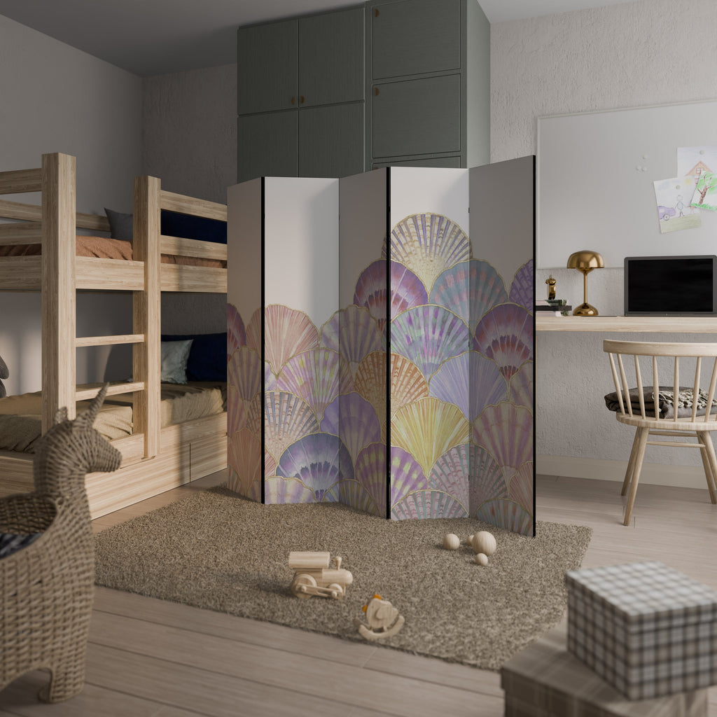 PASTEL OCEAN DREAMS Biombo Decorativo de 5 Painéis