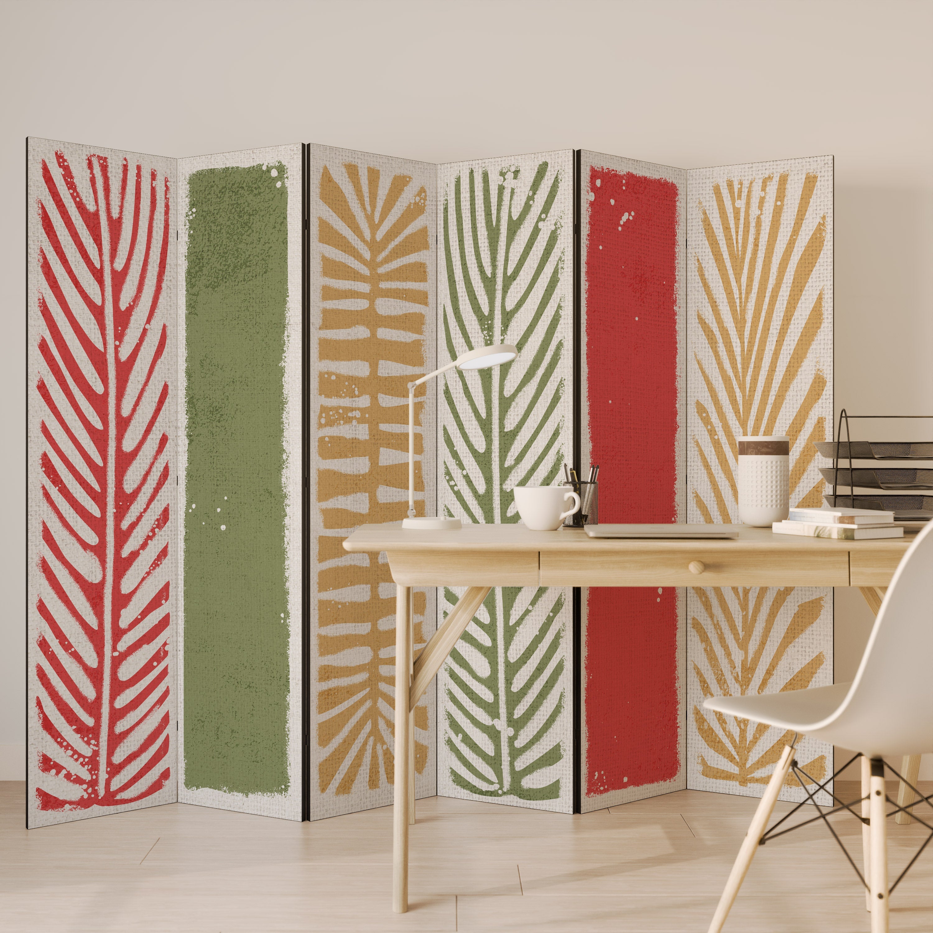 GREENERY WALK Decorative 6-Panel Room Divider