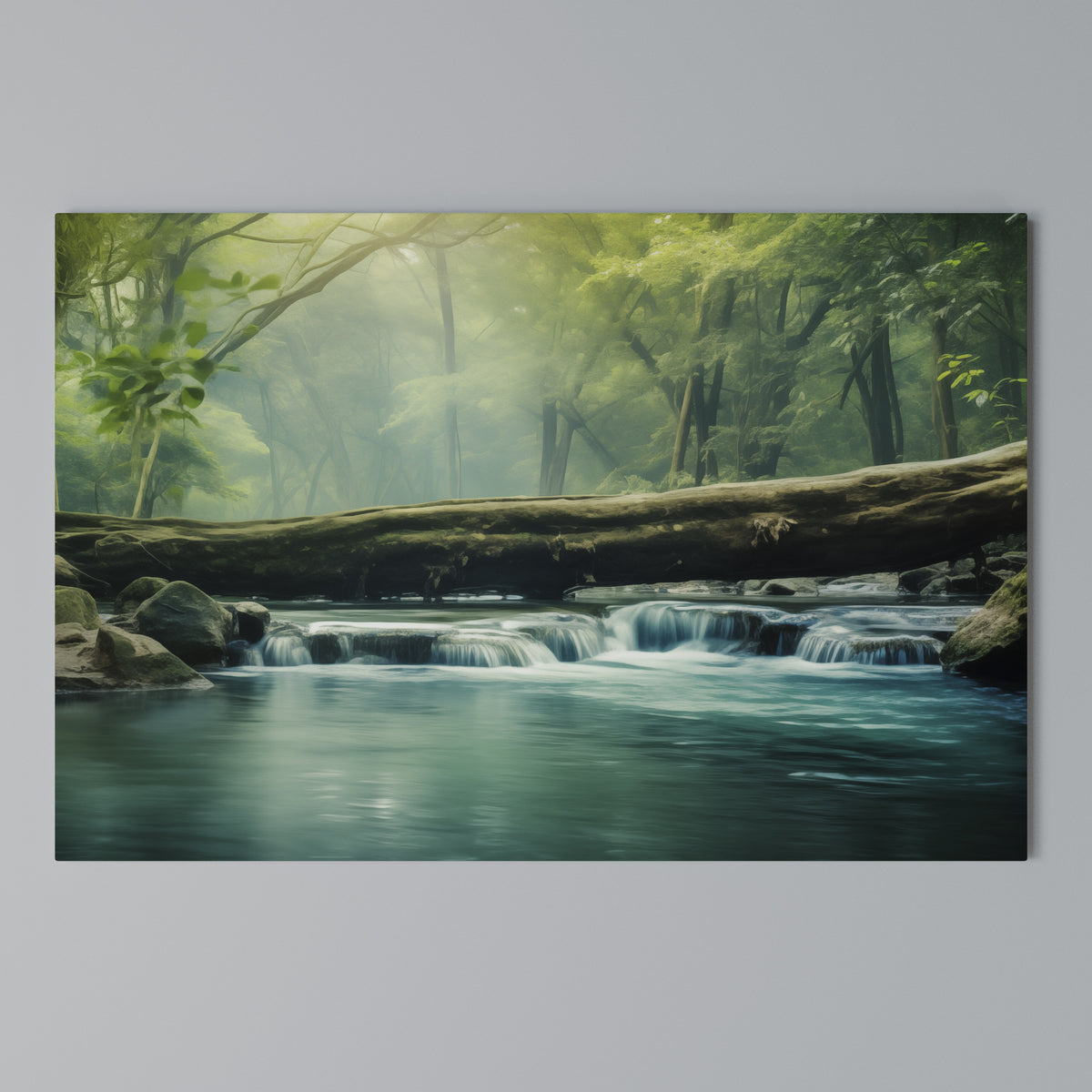 DREAMY WATERFALL GLIMMER Horizontal Canvas Print