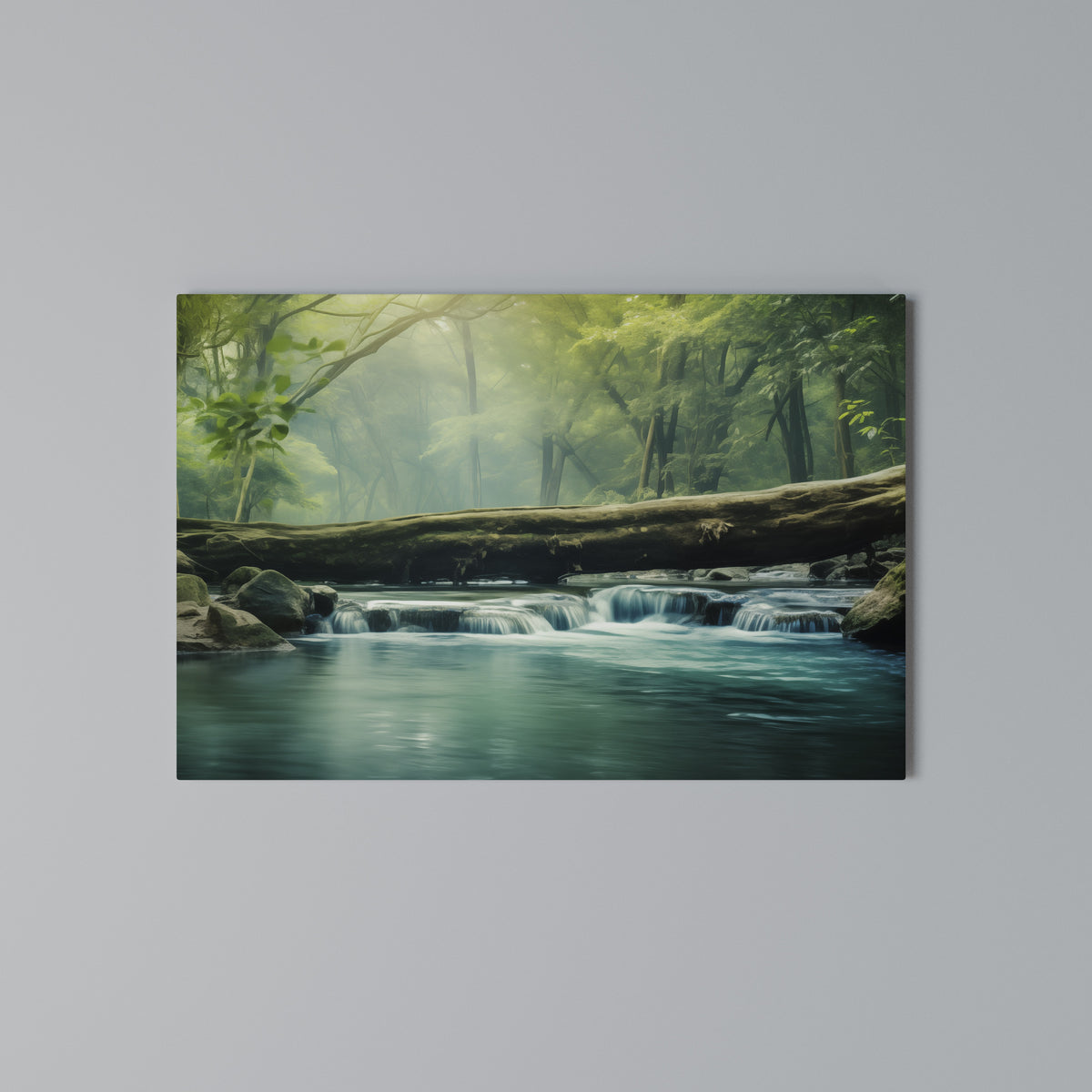 DREAMY WATERFALL GLIMMER Horizontal Canvas Print