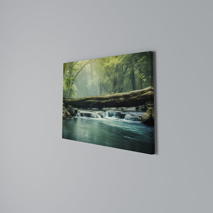 DREAMY WATERFALL GLIMMER Horizontal Canvas Print