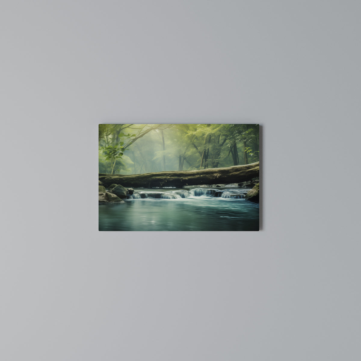 DREAMY WATERFALL GLIMMER Horizontal Canvas Print