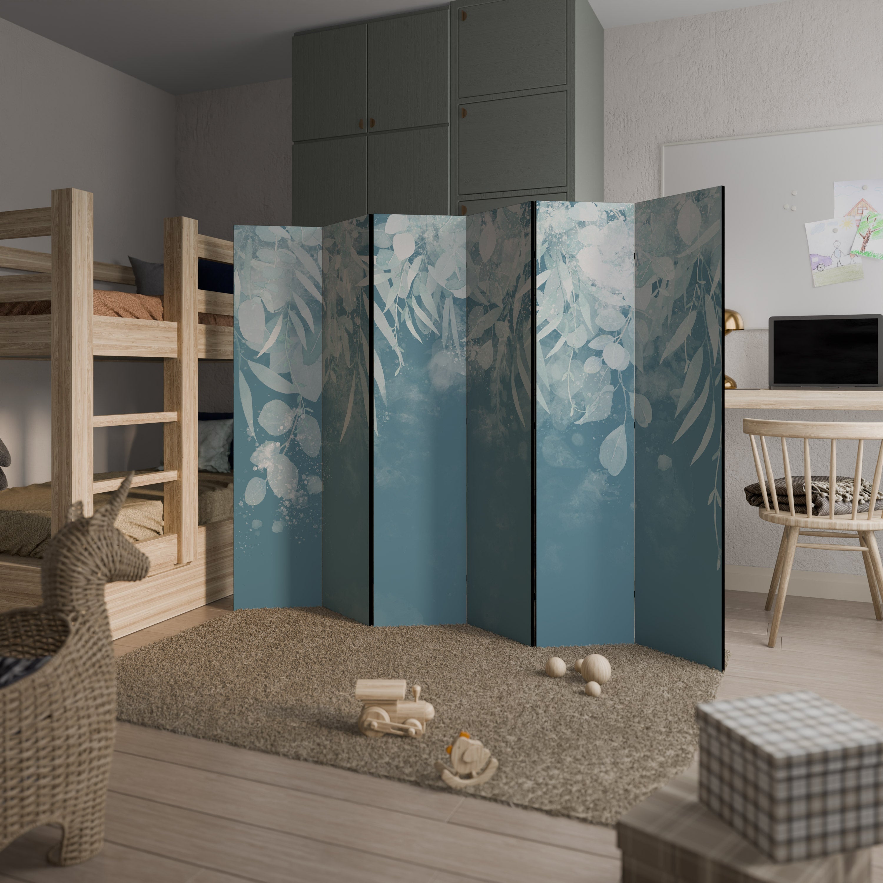 ELEGANT NATURES EMBRACE Decorative 6-Panel Room Divider