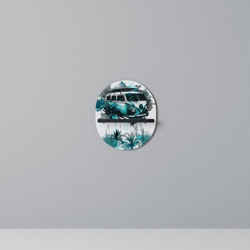 CARAVELLE LEGEND Prateleira Oval Decorativa em Acabamento Preto