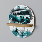 CARAVELLE LEGEND Prateleira Oval Decorativa em Efeito Carvalho