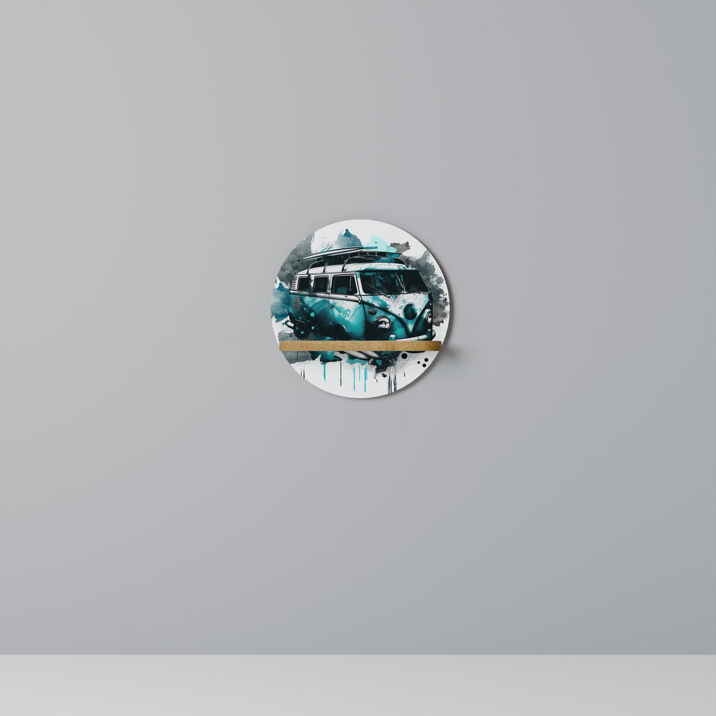 CARAVELLE LEGEND Prateleira Redonda Decorativa em Efeito Carvalho