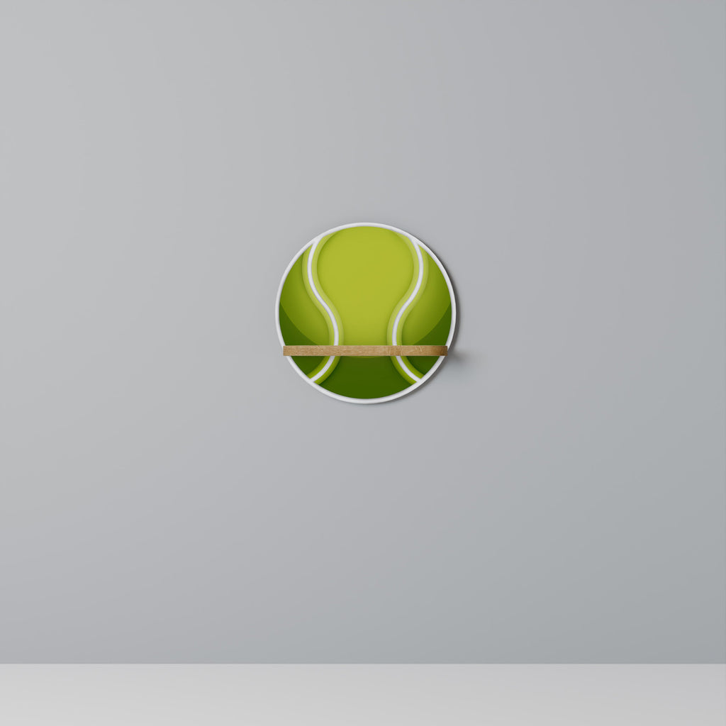 TENIS POINT Prateleira Redonda Decorativa em Efeito Carvalho