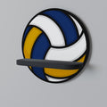 VOLLEYBALL HEED Prateleira Redonda Decorativa em Acabamento Preto