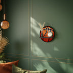 BASKETBALL LUST Prateleira Redonda Decorativa em Acabamento Preto