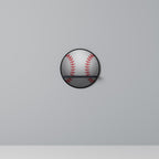 BASEBALL AlLURE Prateleira Redonda Decorativa em Acabamento Preto