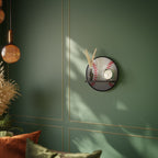 BASEBALL AlLURE Prateleira Redonda Decorativa em Acabamento Preto