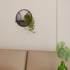 BASEBALL AlLURE Prateleira Redonda Decorativa em Acabamento Preto