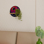 FOOTBALL DREAM Prateleira Redonda Decorativa em Efeito Carvalho