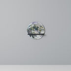 MOON WANDER Prateleira Redonda Decorativa em Acabamento Preto