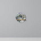 MOON WANDER Prateleira Redonda Decorativa em Efeito Carvalho