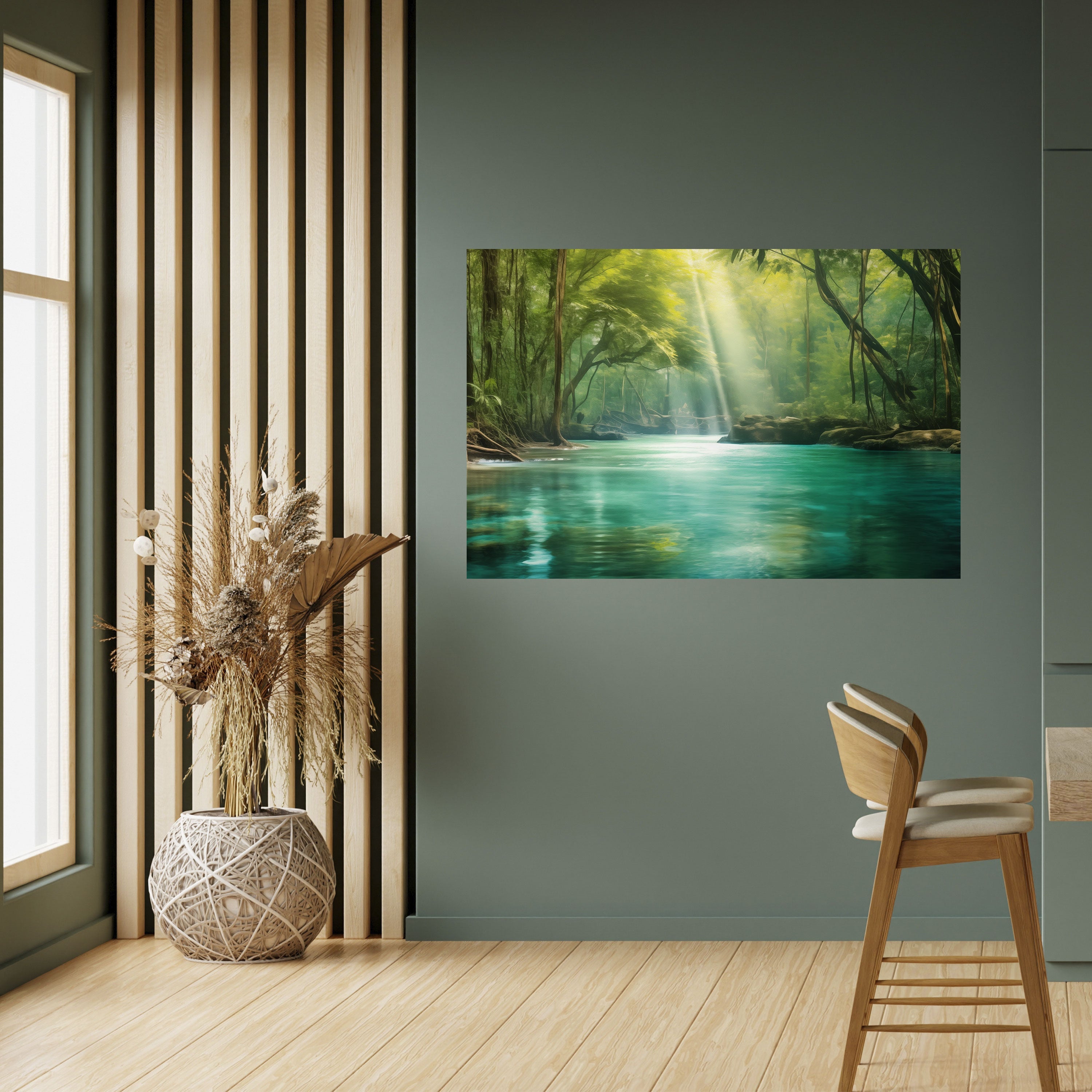 SERENE REFLECTIONS Peel and Stick Horizontal Poster