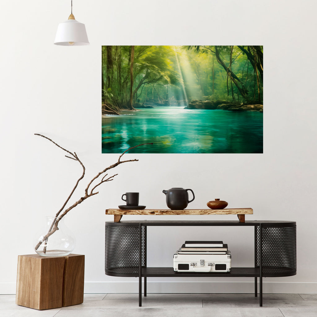 SERENE REFLECTIONS Peel and Stick Horizontal Poster