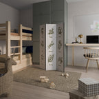 HERBAL FINESSE - ENG Biombo Decorativo de 3 Painéis