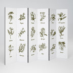 WHISPERS OF WILD HERBS Biombo de 6 Painéis