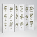 WHISPERS OF WILD HERBS Decorative 6-Panel Room Divider