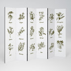 WHISPERS OF WILD HERBS Decorative 6-Panel Room Divider