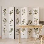 WHISPERS OF WILD HERBS Biombo de 6 Painéis