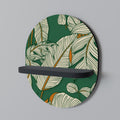 VERDANT PLEASURES Prateleira Oval Decorativa em Acabamento Preto