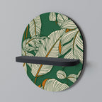 VERDANT PLEASURES Prateleira Oval Decorativa em Acabamento Preto