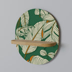 VERDANT PLEASURES Prateleira Oval Decorativa em Efeito Carvalho