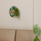 VERDANT PLEASURES Prateleira Oval Decorativa em Efeito Carvalho