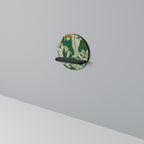 VERDANT PLEASURES Prateleira Redonda Decorativa em Acabamento Preto