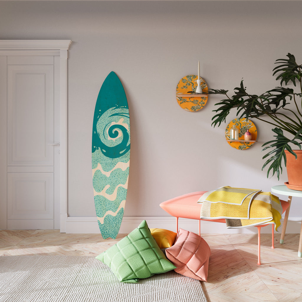AQUA HELIX Painel Decorativo Prancha de Surf