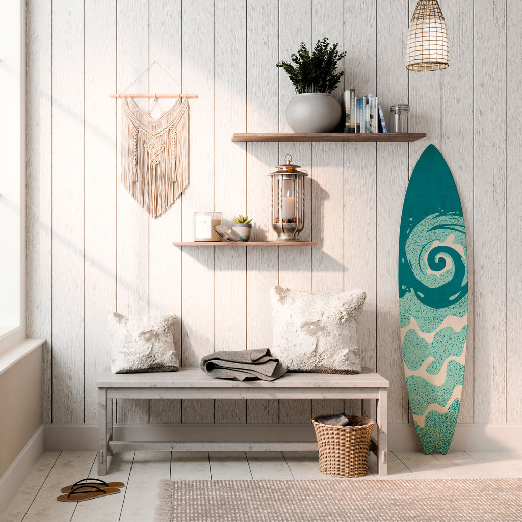 AQUA HELIX Painel Decorativo Prancha de Surf