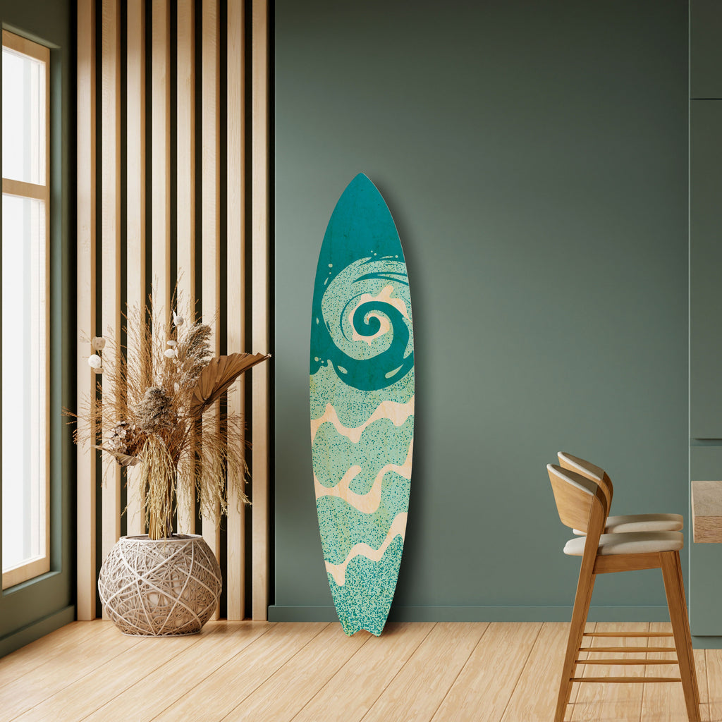 AQUA HELIX Painel Decorativo Prancha de Surf