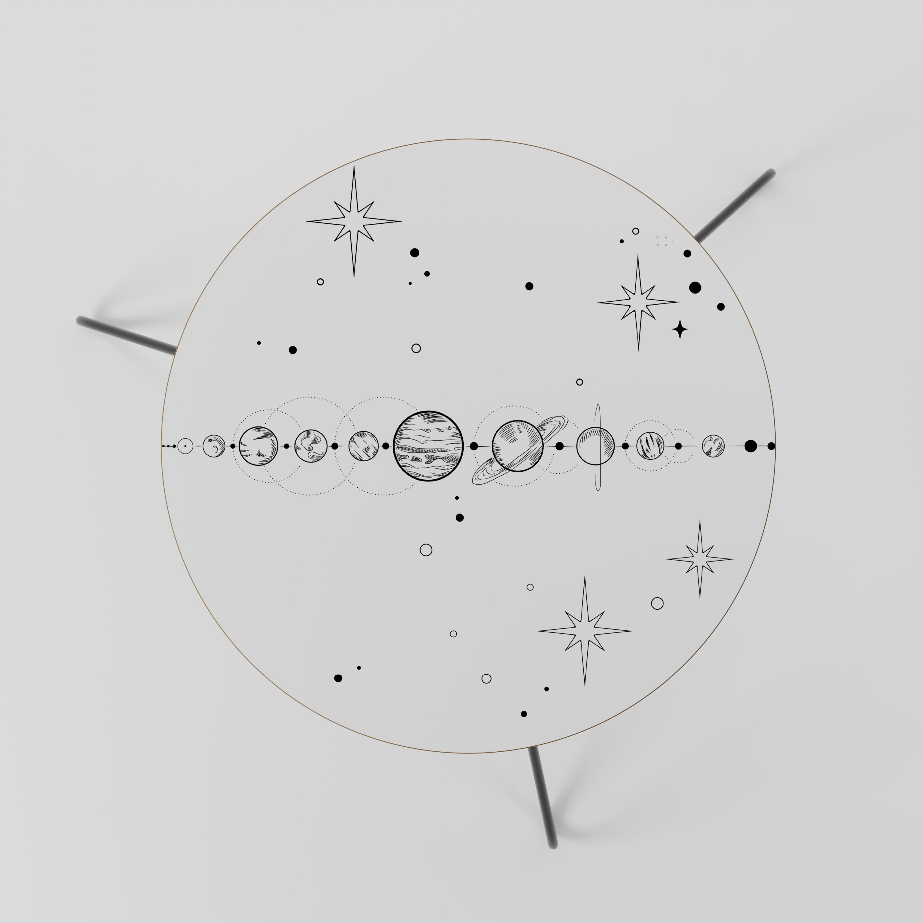 GALAXY OUTLINE Mesa de Centro 60